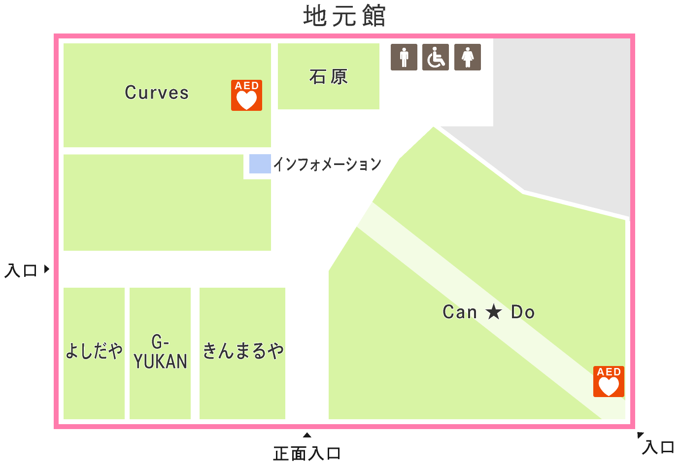 地元館フロアマップ